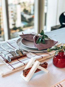 Utensil Rest® |Silverware Holder| (Walnut Color) Eight Units |