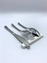 Load image into Gallery viewer, Utensil Rest® | White Marble Utensil Rest™