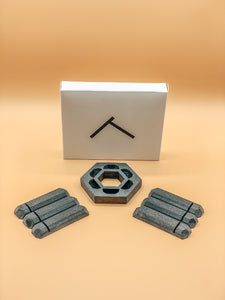 Utensil Rest® | Diamond Rest Silverware Holder | (Charcoal Color) Six Units |